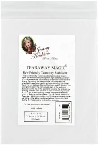 Jenny's Tear-Away Magic- 20 Printable Sheets (Non-Fusible) (8.5" x 11")