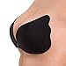 Aidoo Strapless Self Adhesive Reusable Padded Invisible Push Up Bra (Cup DD, Black)