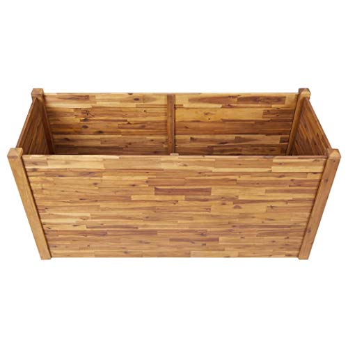 Tidyard Holz Stapelbaren Gartenbeet Blumenkasten Pflanzkübel Pflanzkasten Pflanzgefäß für Garten Terrasse Balkon… – Bild 5
