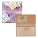 Watercolor Flowers Personal Leather Checkbook Cover for Top Tear Personal Checks