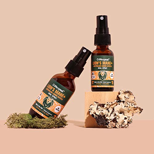 LIFE CYKEL Lion's Mane Mushroom Oral Spray with Lemon Myrtle Brain