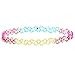 Besteel 8 PCS Womens Rubber Necklace Chain Double Line Tattoo Choker Necklace Stretch Elastic Set for Teen 80s 90s