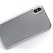 totallee iPhone X Case, Thinnest Cover Premium Fit Ultra Thin Light Slim Minimal Anti-Scratch Protective - For Apple iPhone X Special Edition (Silver Metallic)
