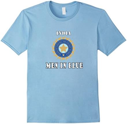 Men's India National Cricket T-shirt | Men in Blue Medium Baby Blue
