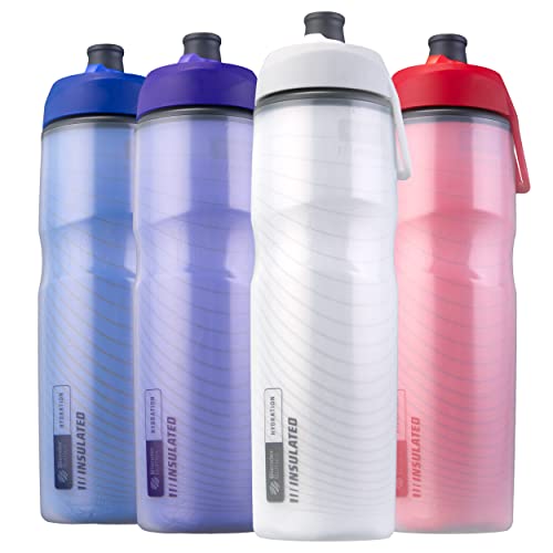 BlenderBottle Hydration Halex Insulated Squeeze Water Bottle with Straw