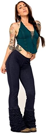 Jeans Lycra Ruffle Flares (Large)
