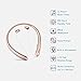 Bluetooth Headphones DolTech Retractable Earbuds Neckband Wireless Headset Sport Sweatproof Earphones with Mic(Rosegold)