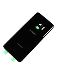 Nuevo maygadget para Samsung Galaxy S9 5.8" g960u (All Carriers) Panel trasero trasera de vidrio de carcasa de repuesto w calcomanía impermeable, lente de la cámara cubierta trasera, Azul coral