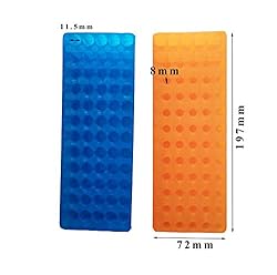 Orange/Blue Tube Rack Double Panel 60 Positions