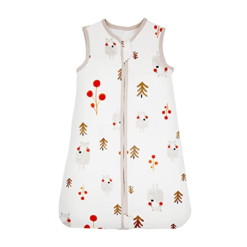 HOUSABY Baby Wearable Blanket,Summer Cotton Sleep Sacks 1 Pack Unisex Toddler Sleeping Bag Sack, 0.5 TOG with 2-Way Zipper
