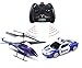 Haktoys ATS HAK329/S339 Mini 3.5 Channel Enforcement Team Police RC Helicopter and RC Car Set with Gyroscope and Flashing LED Lights | Ready to Fly and Drive | RC Hobby Toy for Kids, Teens and Adults