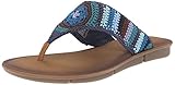 Skechers Cali Women's Indulge 2-Beach Angel Flip Flop, Blue/Multi, 7 US/7 B US