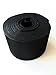AIRNIX 2 in. x 20 ft Black Nylon Cable Tie Roll, Double Sided Hook & Loop