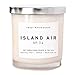 Island Air Natural Soy Wax Candle White Jar Silver Lid Scented Summer Tropical Fruit Sugar Orange Lemon Lime Modern Farmhouse Home Decor Bathroom