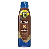 Banana Boat Sunscreen Ultra Mist Dry Oil Broad Spectrum Sun Care Sunscreen Spray - SPF 8, 6 Ounce(Pack of 3)