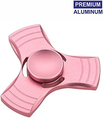 HENYD Fidget Spinner EDC Hand Spinner Focus Fingertip Spinner Fidget Toys High Speed aluminum Metal Relieving ADHD, OCD, Anxiety, Stress and Boredom (Pink)