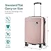 Villagio Hard Shell Luggage - Suitcase with USB Port - Tamper Proof Luggage With Anti-Theft Zipper - Durable Hard Shell Suitcase - 100% Polycarbonate Hard side Luggage - High-End Carryon Luggage