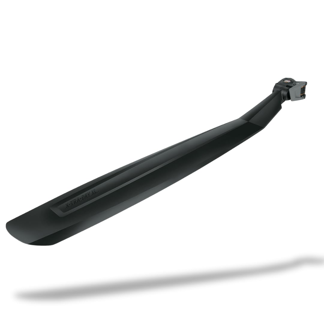 SKS GERMANY X-TRA-DRY XL rear mudguard, bike accessories (super light and extremely stable bike protection, quick-release attachment, up to max. 2.5 inch tyre width, bike accessories), black