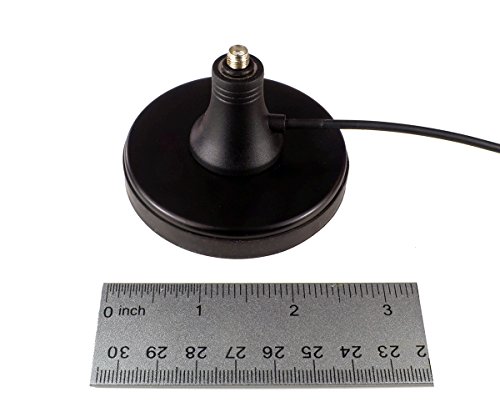 Proxicast Extra Large 3-Inch Magnetic Antenna Base (SMA Jack / SMA Plug) - 6.5 ft Coax Lead - for 3G/4G/LTE Cellular, Ham Radio, GPS Antennas