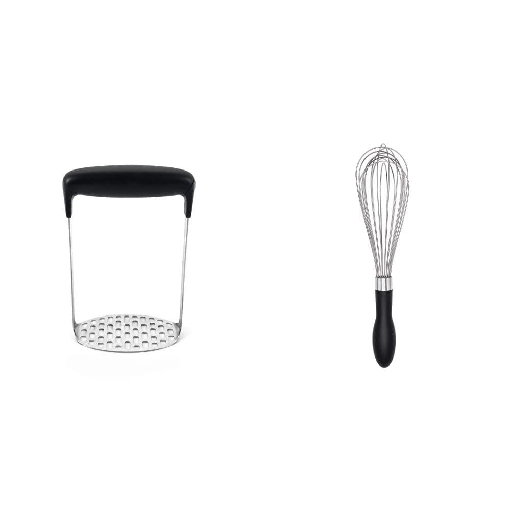 OXO Good Grips Smooth Potato Masher & Good Grips Balloon Whisk, 11 inch