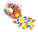 Learning Resources Brights! Plastic Pattern Blocks, Geometry for Kids, Develops Shape and Color Recognition Skills, 250 Pieces, Ages 3+