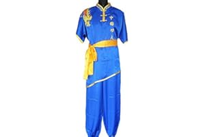 ZooBoo Chinese Traditional Martial Arts Uniform Short Sleeves Kung Fu Performance Clothing