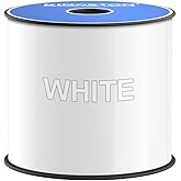 Kingston Premium Vinyl Label Tape, White, 4" x 150' | Compatible with LabelTac printers, DuraLabel, VnM SignMaker, SafetyPro, Viscom and other printers