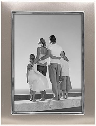 Malden International 8x10 Picture Frame Uptown Metal - Silver Two-tone , Set of 2