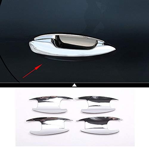 4Pcs ABS Chromeplate Car Exterior Door Bowl Cover Trim for Mercedes Benz C Class W205 2015 2016 2017 2018 GLC E Class W213 X253 2016 2017 2018 Modification Decorative Accessories