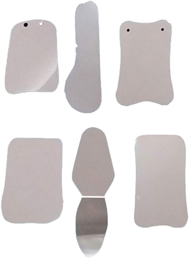 6 pcs/Set Dental Mirror Set Dentist Orthodontic Mirrors, Orthodontic Intra-oral Stainless Steel Dental Orthodontic Glass Mirror in Health & Personal Care