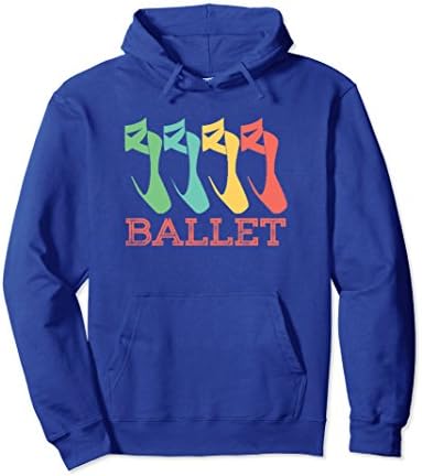 Unisex Colorful Ballet Hoodie Distressed Small Royal Blue