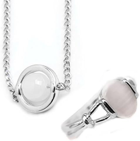 Mondstein Moon Necklace And Wedding Ring (Size 8) KyraristxCollection015