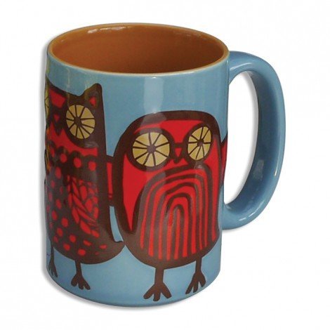 Owl Mug (Blue/Red) by Kitsch'n Glam
