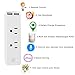 Wireless Smart Plug,Mini WiFi Remote Control Outlet Socket Power Switch Plug with Timer Schedule/APP Control, Compatible with Alexa Google Home(2 Outlets,2 USB Ports)