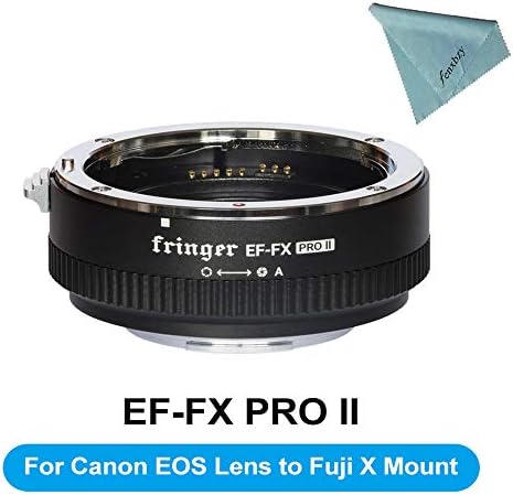 Fringer EF-FX 2 Pro II Lens Adapter Auto Focus Mount Lens Electronic Aperture for Canon EOS Sigma Lens to Fujifilm FX Camera