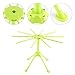 GOZIHA Pasta Drying Rack Noodle Stand with 10 Bar Handles Collapsible | Household Noodle Dryer Rack Hanging for Home Use | Spaghetti Drying Rack Noodle Stand | Easy Storage and Quick Set-Up (Green)