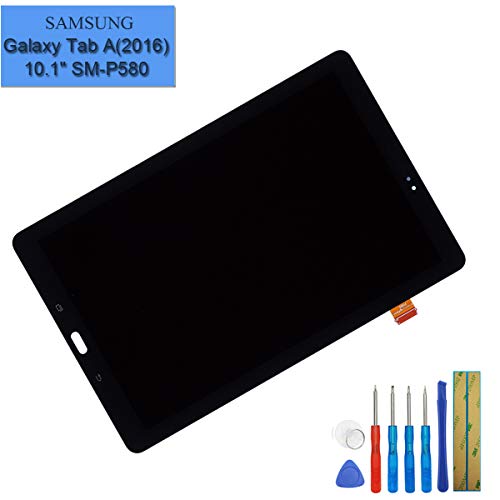 LCD Display Assembly Digitizer Compatible with Samsung Galaxy Tab A 10.1-Inch 2016 SM-P580 P580N / SM-P585 P585M P585Y P585N Display Full Complete Replacement Parts + Tools - Thumbnail 4