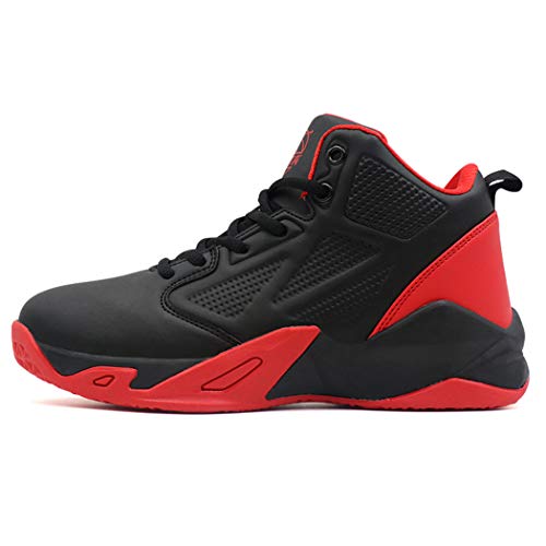 BEITA Boy's Basketball Shoes, Professional Childrens Big Kids' Grade School Teen Boy Athletic Sneakers BlackRed