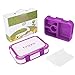 Leakproof Kids Lunch Box | 4-Compartment Bento Box for Kids | BPA-Free | School Lunch Container for Boys Girls | Children Travel On-the-Go Meal Prep and Snack Packing Food Storage Containers | Purple