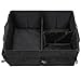 Gonex Car Trunk Organizer for Cargo SUV, Collapsible Auto Storage Box Bin Black