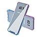 BAISRKE Clear Case for Galaxy S8 Plus, Shock Absorption Flexible TPU Soft Edge Bumper Anti-Scratch Rigid Slim Protective Cases Hard Plastic Back Cover for Galaxy S8 Plus - Blue Purple Gradien