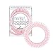 invisibobble SLIM Traceless Spiral Hair Ties - Pack of 3 - Strong Elastic Grip Coil Hair Accessories for Women - No Kink, Non Soaking - Gentle for Girls Teens and Thick Hair - Time to Pink