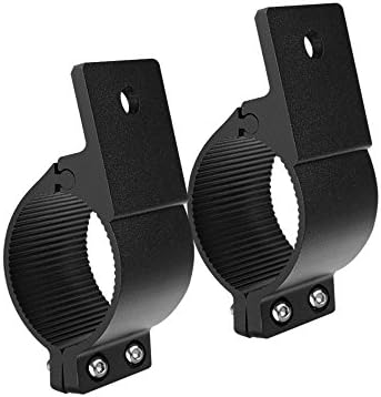 Primelux Universal 2-Pack 2-inch Horizontal Bar Clamp Mounting Kits for LED Off Road Light Bars Bull Bar Tube Clamp Roof Mounting Brackets Roll Cage Holder (2" Bull Bar Brackets)