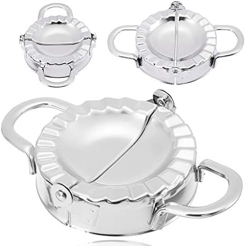 Dumpling Mould, Dough Press Dumpling Pie Ravioli Mould Dumpling Maker for Pastry Tools Kitchen Cooking Tool (3 Packs,12/10/8CM)