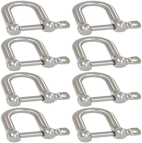Stainless Steel Heavy Duty Bow Shape Screw Pin Anchor Shackle Load