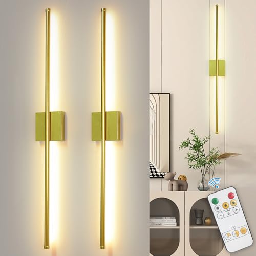 Depuley Set of 2 Wireless Wall Sconces