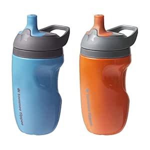 Tommee Tippee Insulated Sportee Toddler Water Bottle with Handle, Boy - 12M+, 2ct, Blue &amp; Orange