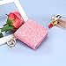 GEEAD Small Glitter Wallet for Women Girls Mini Coin Purse Pouches with Key Ring