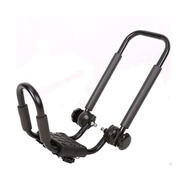 1-Pair-Folding-Kayak-Carrier-Boat-Canoe-Rack-Snowboard-J-Bar-Roof-Top-Mounted