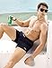 MaaMgic Mens Short Swim Trunks with Mesh Lining Quick Dry Boy Mens Board Shorts Swim Suit, Black